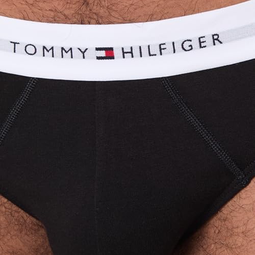 Tommy Hilfiger Premium Essentials Slip aus Stretch-Baumwolle, 3er-Pack, Marineblau mit Olive Night/Peacoat/Glacier Grey… – Ansicht 3