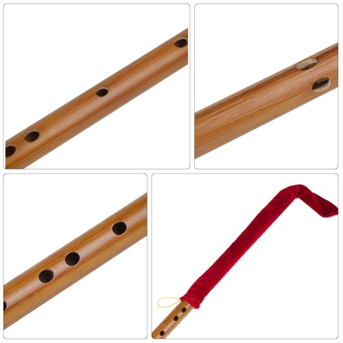 Toyvian QV2KRVH1116DVG22JX0743 Piccolo Flute Case Small Flute Professional Bamboo Flute Shakuhachi Traditional Chinese Flute Flutes Christmas 8 Hole Carnatic Flute Traditional Flute Manual Wood Clarinet thumb #3