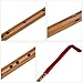Toyvian Wooden Piccolo Flute Small Traditional Musical Instrument with Storage Bag Portable 14.17In Lightweight Wind Instrument for Beginners and Kids