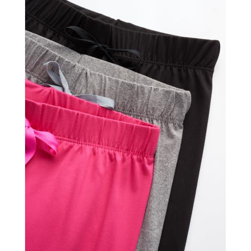 Image of Sweet Hearts Girls Sweatpants - 3 Pack Super Soft Performance Jogger Girls Pants: Made in USA (Sizes 5-18)