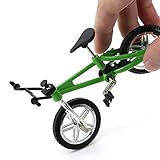 Carole4 Finger Bike Toy, 1:10 Mini Finger Mountain Bike BMX Bicycle Boy Kid Toy, Great Collections Gift for Kids Children(Green)