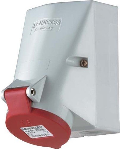 MENNEKES 422 Electrical Cable Connector - Electrical Cable Connectors (Right, Red, White, IP44, 1 Piece))