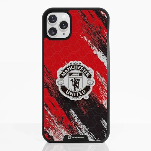 Coque Manchester United FC iPhone 11 Pro Max en silicone noir