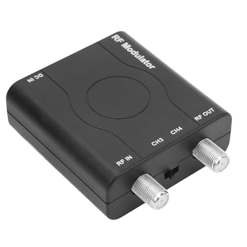HDMI RF Modulator Adapter, Support NTSC Format Output, 1080P PLL Control VHF Working Frequency, RF Modulator HDMI 1.4 Coaxial Converter