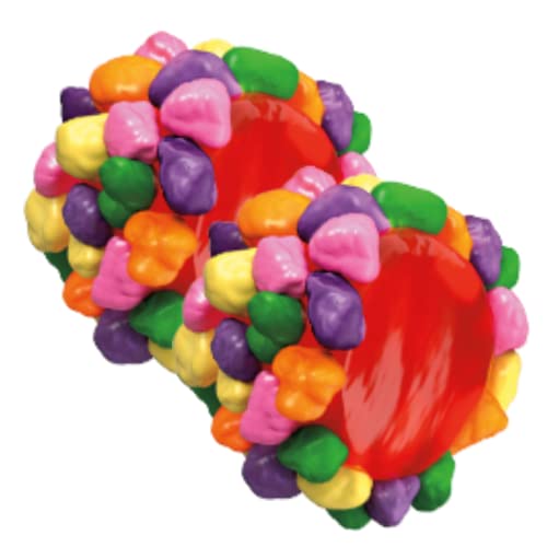 Gummy Cluster Chewy Candy With Crunchy Outside And Soft Inside, Assorted Fruit Flavored Candies, Pack Of 3, 5 Ounces Each #TOP2