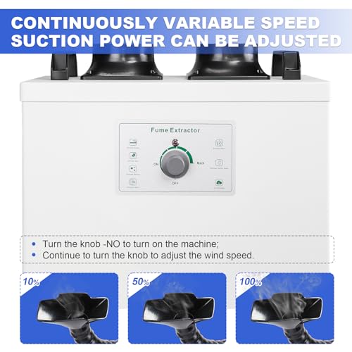 HNZXIB Dual Hose Fume Extractor