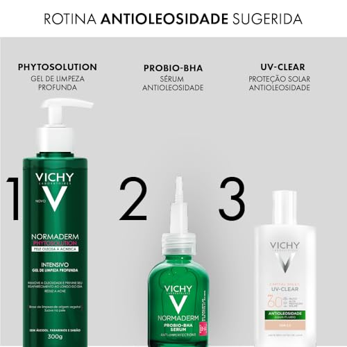 Vichy, Capital Soleil UV-Clear, Protetor Solar Facial, Cor 2.0, FPS60, 40G