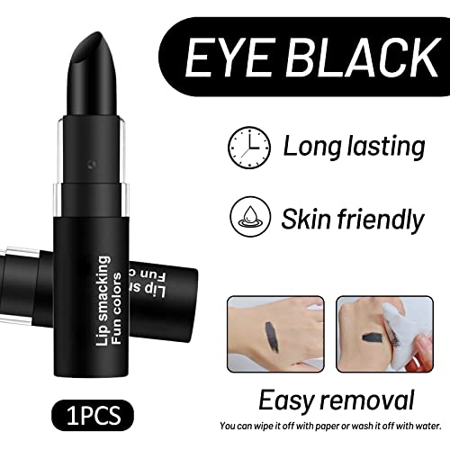 Erinde Sports Eye Black Stick, Eyeblack Face Paint Stick For Football Baseball Softball, High-Pigmented, Hypoallergenic Eye Balck Lip Stick For Sports Halloween Cosplay Costume Parties Makeup #TOP1