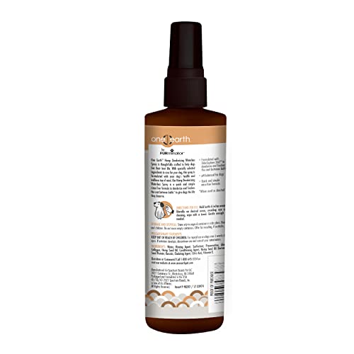 Natures Miracle One Earth Hemp Deodorizing Waterless Spray 8 Ounce Hydrating Honey Scented Rinsefree Formula for Dogs from Furminator  Cucciolini Doodles Natures miracle one earth hemp deodorizing waterless spray 8 ounce hydrating honey scented rinse free formula for dogs from furminator   cucciolini doodles