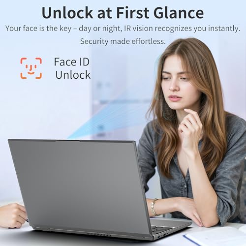Image of 16 inch Touchscreen Laptop, i3-8109U, 16GB RAM, SSD, RGB Backlit Keyboard, Face & Fingerprint Recognition, 180 Degree Opening and Closing, Win 11 (16GB RAM | 1024GB SSD)