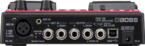 Image of BOSS RC-30 Loop Station Twin Guitar Pedal, Red