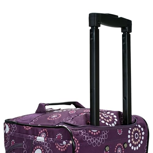 Image of Rockland Rolling Duffel Bag, Black, 22 inch