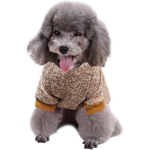 Image of Dog Sweaters for Small Dogs, Soft Fleece Puppy Clothes, Warm Winter Coat