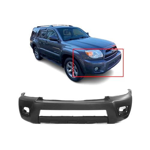 Image of FitParts Compatible with Toyota 4Runner 2006-2009 Front Bumper Cover | Primed, With Fog Light Holes, Ready to Paint, OEM 5211935903, TO1000326