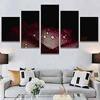 SIGNWIN 5 Panel Canvas Wall Art Flora Snapshot for Home Decorations Ready to Hang - 60