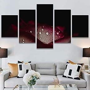 SIGNWIN 5 Panel Canvas Wall Art Flora Snapshot...