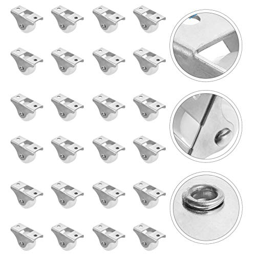 DOITOOL 24PCS Gaveta Gaveta Móveis Rodízio de Rodas de Ferro DIY Silencioso Rodízio Durável Swivel R