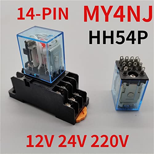 Relé electromagnético MY4NJ 5A contra fallos de conexión con base PYF14A aislante de 14 pines 2