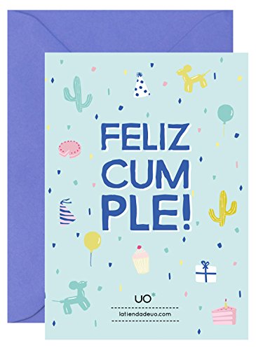 Uo Studio lmcfc3 - Cartolina per compleannoFeliz