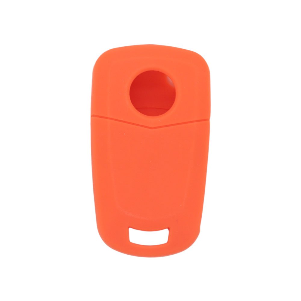 BROVACS Silicone Cover Protector Case Holder Skin Jacket Compatible with VAUXHALL OPEL 2 Button Flip Remote Key Fob CV9620 Orange - Image 3