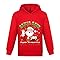 guangyoucai Christmas 67 Girls Hoodie Santa Says Six Seven Kids Cartoon Casual Pullover（Red-130cm）