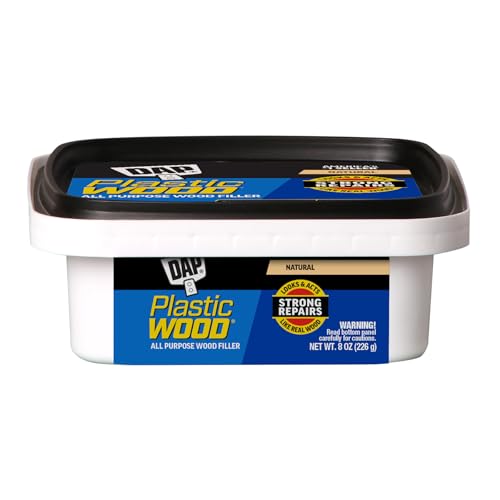 DAP Plastic Wood All Purpose Latex Wood Filler, Natural, 8 Oz (7079808135)