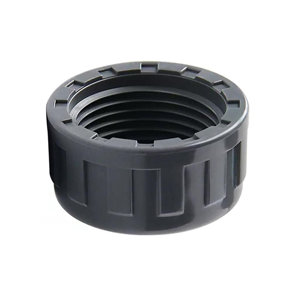 Threaded Pipe Connector PVC Pipe End Cap Plug, 20mm-63mm Female Thread, Tube Adapter for Plumbing Water Line 100pcs(Grey,20mm)