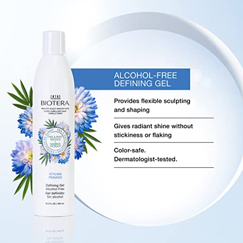 Biotera Styling Defining Gel Alcohol-Free | Flexible Sculpting & Shaping | Radiant Shine | No Stickiness Or Flaking | Vegan & Cruelty Free | Paraben Free | Color-Safe | 15.2 Fl Oz #TOP1