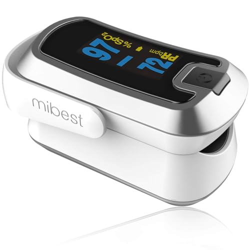 Mibest Pulse Oximeter Fingertip, Blood Oxygen Saturation Monitor ...