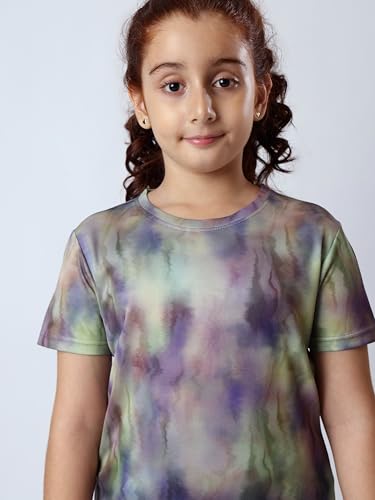 Image of Girl's Active Sports Wear Solid Short Sleeve Running Workout Tshirts Athletic Tops Lightweight Quick Dry Training Yoga Round Neck Tshirt (4 to 14 YRS)