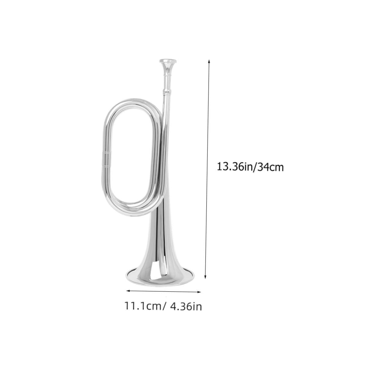 FUNOMOCYA Professional Bugle Trumpet Lightweight Beginner Trumpet for Orchestra c Tuning Band Instrument