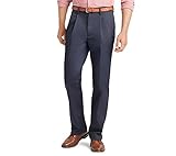 IZOD mens Big and Tall American Chino Double Pleated Casual Pants, Navy Core, 54W x 30L Big US