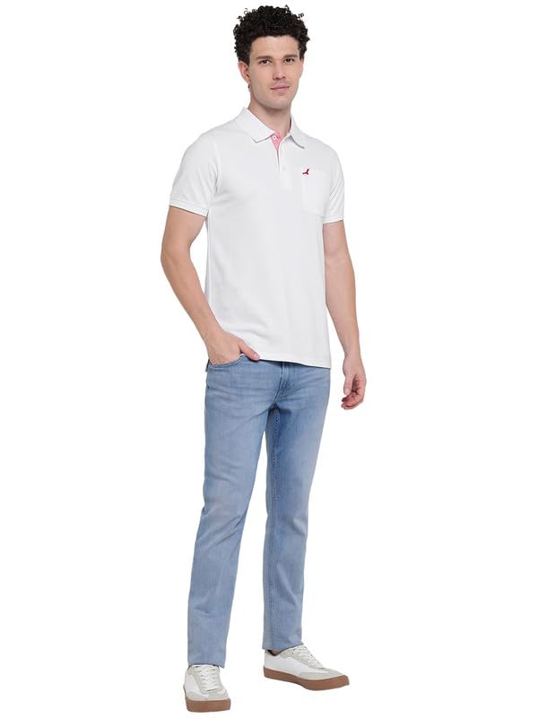 Image of AMERICAN CREW Polo Collar T-Shirt for Men with Pocket