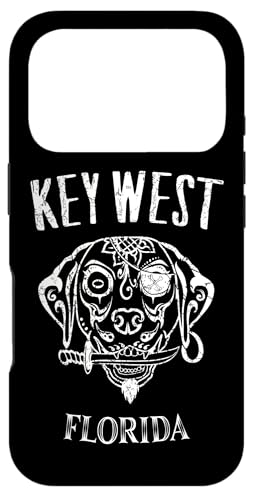 Key West Florida, Dog, Sugar Skull, Souvenir Case for iPhone 17 Pro
