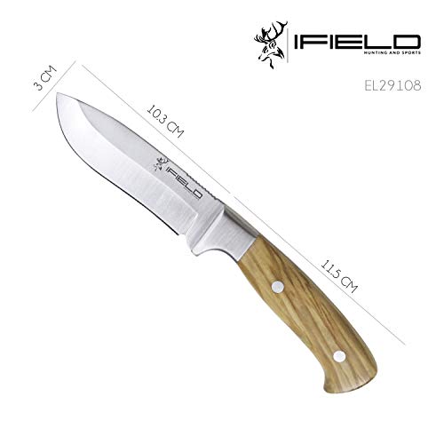 Ifield Sports Hunting Knife Workout El29108, 4 Inch Mova Blade In Satin Finish, Total Blade 8.5Inch, Stainless Steel Ferrule, Camping Tool For Fishing, Hunting, Sport Activity #TOP5