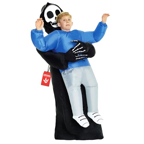 Morph Inflatable Grim Reaper Costume Kids, Blow Up Grim Reaper...