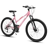KIAPALNO 24 inch Girls Women Mountain Bike, 21 Speeds Mountain Bicycle with Steel...