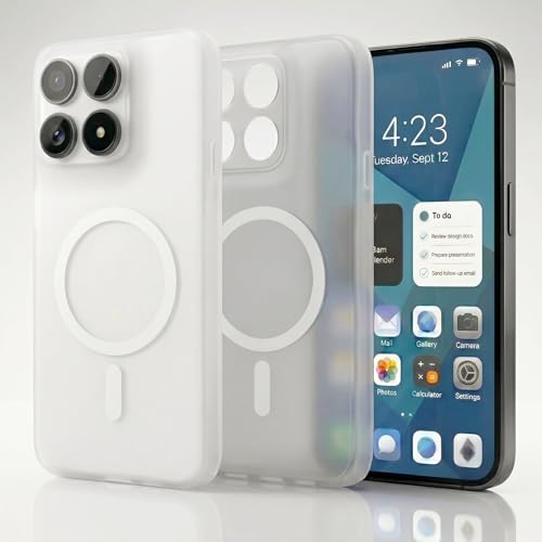 Image of amazon basics Luxury Paper Thin Case Cover for Moto Edge 60 Fusion 5G | Matte Finish | Compatible with magsafe | (White, Moto Edge 60 Fusion 5G)