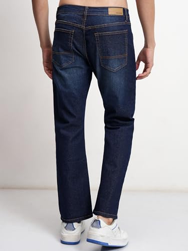Image of Highlander Men's Straight Fit Jeans | Mid Rise | Stretchable Fabric | Designed for Comfort & Ease of Movement | Jeans for Man