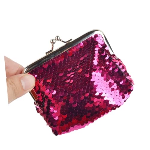 BESPORTBLE 3pcs Sequin Coin Purse Mini Bag for Girl Stylish Small Pouch Mermaid Design for Cards Coins Keys Change and Small Items