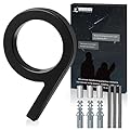 VONDERSO 6 Inch Floating House Numbers and Letters for Outside,Black Metal Modern Outdoor Address Sign for Yard Street and Mailbox, Zinc Alloy Solid Address Numbers and Letters,number 9