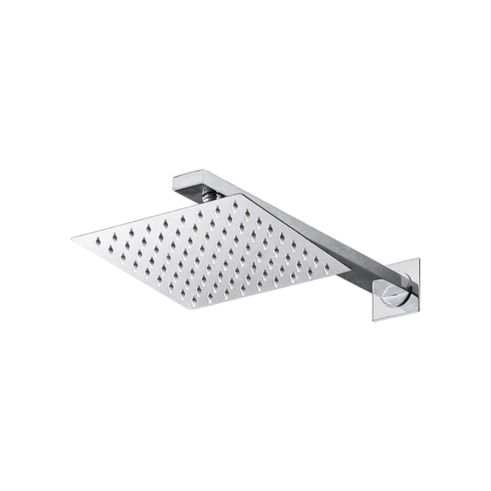 Pommeau de douche pluie rond 25 cm avec bras mural pour créer un espace spa relaxant chez soi