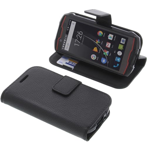 Foto-kontor Funda Tipo Libro Para Cubot Kingkong Power – Bolsillos Para Tarjetas Y Soporte Incorporado (Negro)