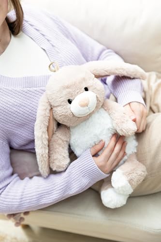 NICI Wärmflasche Hase Fjella 300ml 35cm - braun - Kuscheliges Wärmetier ab 10 Monaten – Plüschtier-Wärmflasche, Wärmebeutel für Kinder und Erwachsene | 61934