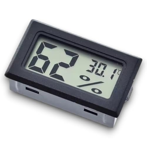Sıcaklık Nem Ölçer, Mini Lcd Dijital Elektronik Siyah Termometre Higrometre, (Kablosuz)
