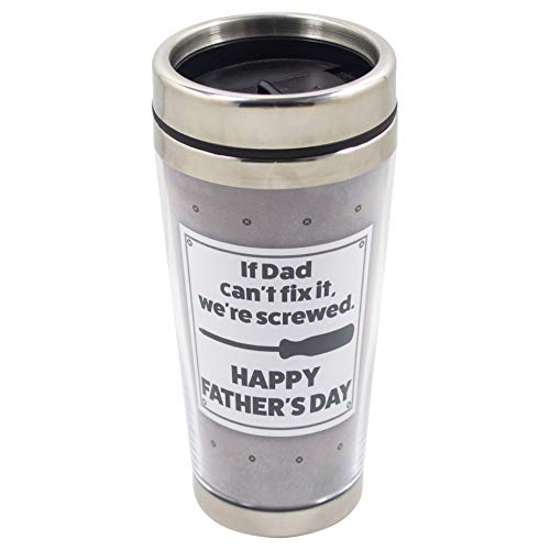 Up To 40% OFF Can't Fix It We're Screwed Grey 16 Ounce Stainless Steel Travel Tumbler Mug with Lid