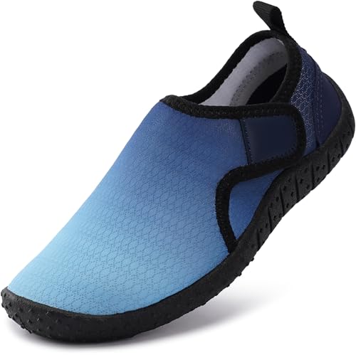 Image of WHITIN Kids Shore Explorer Water Shoes | Boys /Girl Barefoot Aqua Socks Z1K2 | Easy to Put on & Take off, Beach Exploration, Sand Walking, Breathable & Quick-drying, Pool Anti-Slip Grip, Toe Protection