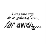 Cantidad: 1pc Pegatina de pared de Star Wars lejana Star Wars retrato proverbios pegatina decoración