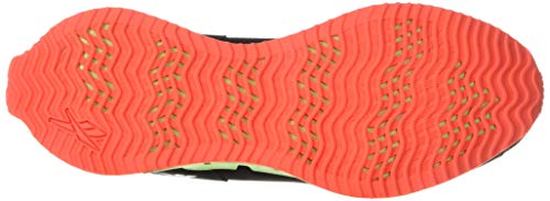 Reebok Tênis de corrida masculino Reecycle Zig Dynamica, Preto/Neon Mint/Laranja Flare, 10.5