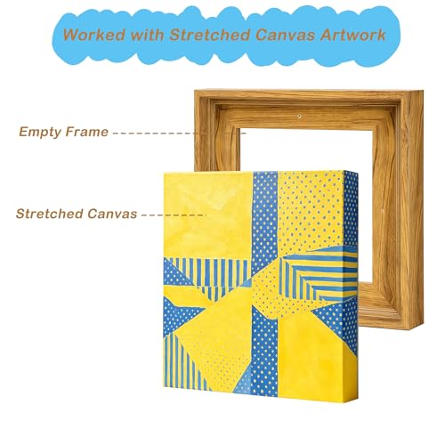 Image of Canvas Frames for 6 inchx6 inchPaintings with 0.6 inch~0.9 inch Deep Walnut